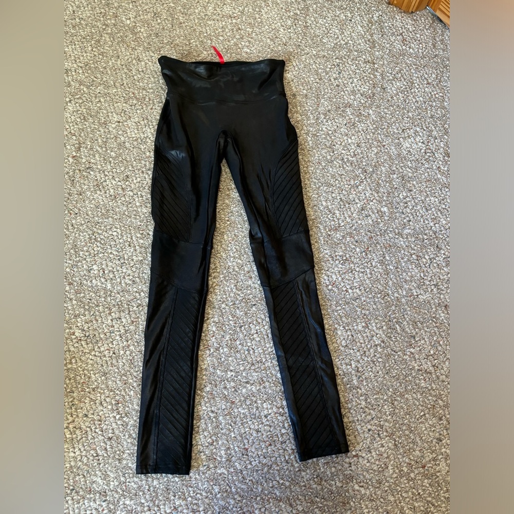 Spanx moto leggings
